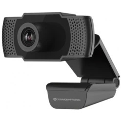 Conceptronic Webkamera - AMDIS01B (1920x1080 képpont, 2 Megapixel, 30 FPS, USB 2.0, univerzális csipesz, mikrofon)