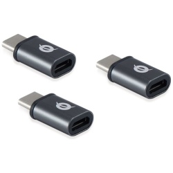 Conceptronic átalakító - DONN05G 3-Pack (3db USB-C to Micro USB, fekete)