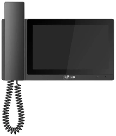 Dahua IP video kaputelefon - VTH5421E-H (beltéri egység, 7" touch screen, riasztó 6 be/1ki, RS485, SD, I/O, PoE, fekete)