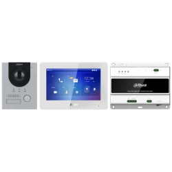 Dahua video kaputelefon szett - KTD01(F) (VTO2202F-P-S2 + VTH5422HW + VTNS2003B-2)