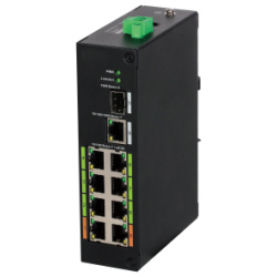 Dahua PoE switch - LR2110-8ET-120 (8x 100Mbps; 8 port ePoe; 1x SFP, 120W)