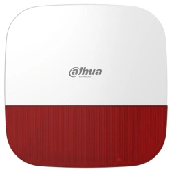 Dahua Vezeték nélküli kültéri sziréna - AirShield ARA13-W2 Piros (IP65; 110dB; LED; 868MHz, AES128, 12VDC+Akku; Mabisz)
