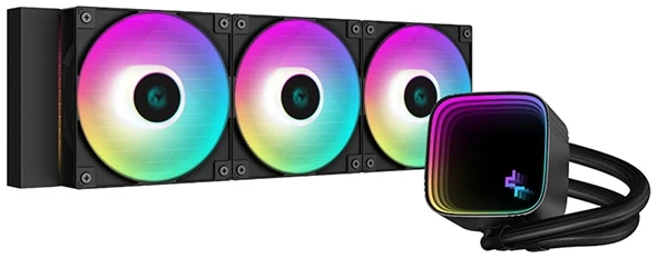 DeepCool CPU Water Cooler - LS720 SE (max 19dB; max. 103,38 m3/h; 3x12cm, A-RGB LED)