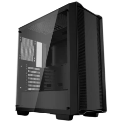 DeepCool Számítógépház - CC560 V2 Limited (fekete, ablakos, venti nélkül, ATX, 1xUSB3.0, 1xUSB2.0)