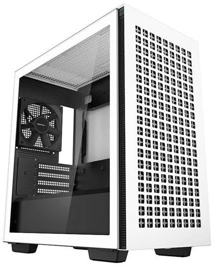 DeepCool Számítógépház - CH370 WH (fekete, ablakos, 1x12cm ventilátor, Mini-ITX / Micro-ATX, 2xUSB3.0)