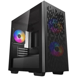 DeepCool Számítógépház - MATREXX 40 3FS (ablakos, 3x LED ventiilátor, mATX, 1xUSB3.0, 1xUSB2.0)