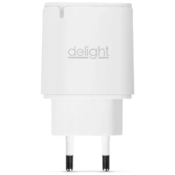Delight Telefon töltő - 1db Type-C PD20W gyorstöltéssel, Fehér