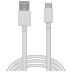 Delight kábel - USB-C töltőkábel (USB-C apa be-/kimenet; 1m, fehér)