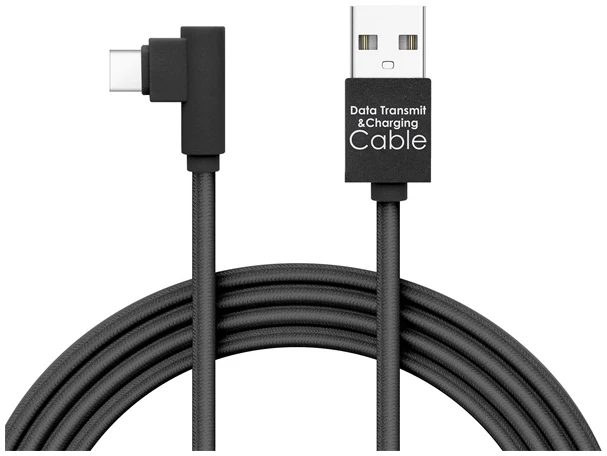 Delight kábel - USB-C töltőkábel (USB - USB Type-C apa be-/kimenet; 2m, fekete)