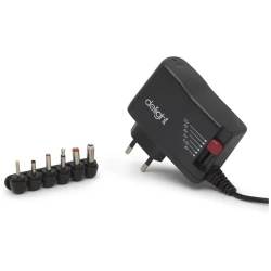 Delight univerzális adapter (55056B), DC 3-12V, 1,5A, 6db cserélhető dugó