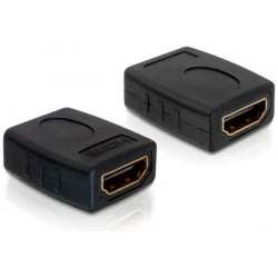 Delock Átalakító - 65049 (HDMI - HDMI, anya/anya, fekete)