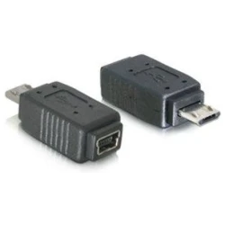 Delock Átalakító - 65063 (USB Micro-B - Mini USB 5 tűs, fekete)
