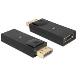 Delock Átalakító - 65258 (Displayport 1.1 -> HDMI, apa/anya, FullHD, fekete)