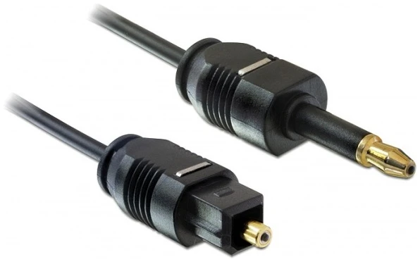 Delock Kábel - 82876 (Toslink Standard > Toslink Mini 3.5 mm apa/apa, 2m)