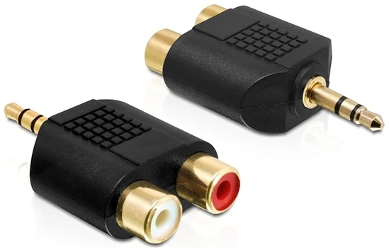 Delock Átalakító - 65365 (3.5 mm Jack > 2 x RCA, apa/anya) 1 Delock Átalakító - 65365 (3.5 mm Jack > 2 x RCA, apa/anya)