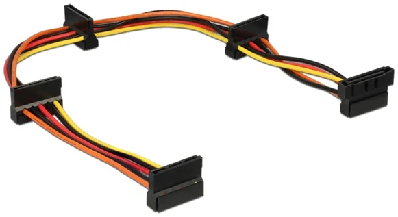 Delock Átalakító Kábel - 60141 (4 x SATA HDD > SATA tűs (apa))