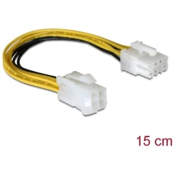 Delock Kábel - 82405 (Alaplapi átalakító kábel, 8 tűs EPS -> 4 tűs ATX/P4, 15cm)