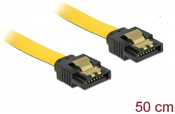 Delock Kábel - 82809 (SATA3, egyenes/egyenes csatl.(fémlappal), Max.: 6Gb/s, sárga, 0,5m) 1 Delock Kábel - 82809 (SATA3, egyenes/egyenes csatl.(fémlappal), Max.: 6Gb/s, sárga, 0,5m)