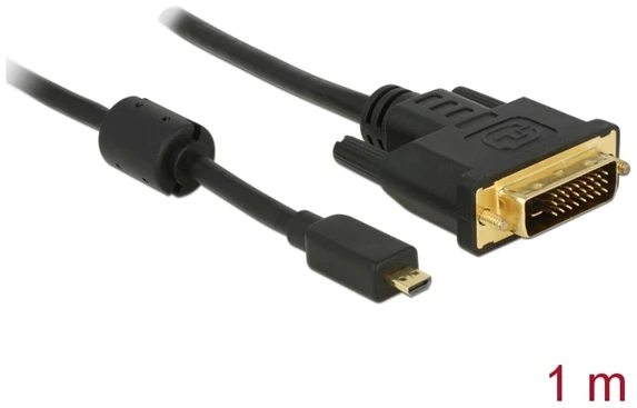 Delock Kábel - 83585 (micro HDMI -> DVI-D (24+1), apa-apa, 1m)
