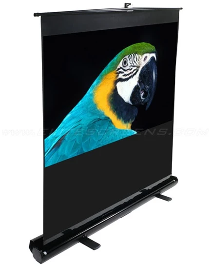 EliteScreens 80" (16:9) hordozható manuális pull up vászon F80NWH (178 x 100 cm, Fekete váz)