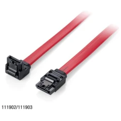 Equip Kábel - 111902 (SATA3 kábel, Max.: 6Gb/s, L alak, 0,5m)