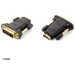 Equip Átalakító - 118908 (HDMI-DVI(24+1), anya/apa, fekete)