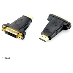 Equip Átalakító - 118909 (HDMI-DVI(24+1), apa/anya, fekete)