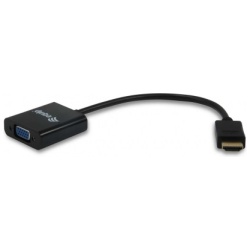 Equip Átalakító - 11903607 (HDMI-VGA átalakító, apa/anya, Audio, fekete)