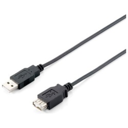 Equip Kábel - 128850 (USB2.0, A-A hosszabbítókábel, apa/anya, duplán árnyékolt, 1,8m)