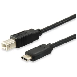 Equip Átalakító Kábel - 12888207 (USB-C -> USB-B 2.0 kábel, apa/apa, 1m)