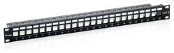 Equip Keystone Patch Panel - 769124 (24 port, 1U, árnyékolt, fekete) 1 Equip Keystone Patch Panel - 769124 (24 port, 1U, árnyékolt, fekete)