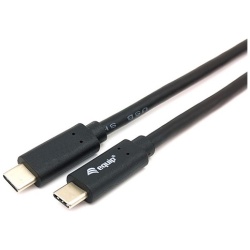 Equip Átalakító Kábel - 128346 (USB-C 3.2 Gen1 to USB-C, apa/apa, fekete, 1m)
