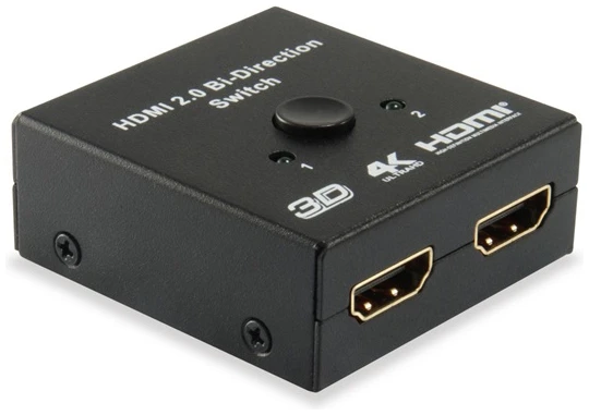 Equip HDMI Switch - 332723 (1x Bemenet, 2x Kimenet, két irányú jelátvitel, fekete) 1 Equip HDMI Switch - 332723 (1x Bemenet, 2x Kimenet, két irányú jelátvitel, fekete)