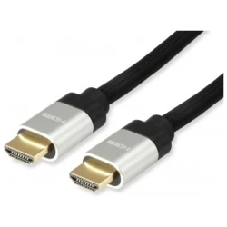 Equip Kábel - 119381 (HDMI2.1 kábel, apa/apa, 8K/60Hz, eARC, VRR, QMS, QFT, ALLM, DSC, aranyozott, 2m)