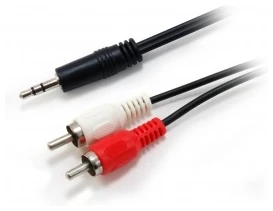 Equip Kábel - 14709207 (Audió kábel, 3,5 mm jack - 2xRCA, apa/apa, 2,5m)