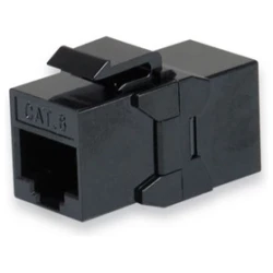 Equip RJ45 Keystone Toldó - 125579 (UTP, Cat6, árnyékolatlan, műanyag, fekete) 8db/csomag