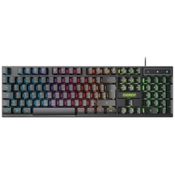 Everest Gamer Billentyűzet - KB-188 Borealis Rainbow (Numpad, USB, fekete, magyar, RGB LED)