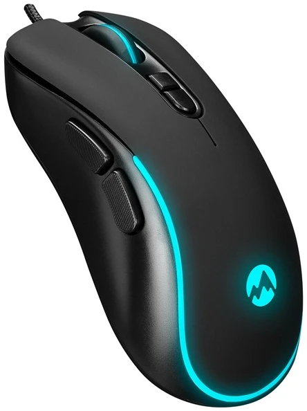 Everest Gamer Egér - SM-G58 X-HAMMER  (7200 DPI, 7gomb, 1,5m harisnyázott kábel,optikai, fekete, RGB LED)