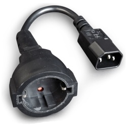 Gembird Tápkábel - PC-SFC14M-01 (Szünetmentes tápkábel adapter , IEC-320-C14, fekete)