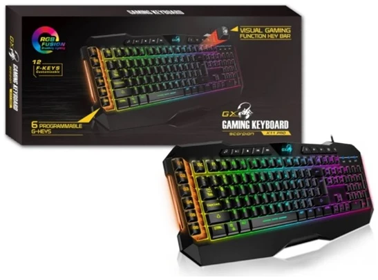 Genius Billentyűzet - Scorpion K11 Pro (Vezetékes, USB, RGB, multimédiás, fekete) 1 Genius Billentyűzet - Scorpion K11 Pro (Vezetékes, USB, RGB, multimédiás, fekete)