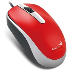 Genius Egér - DX-120 (Vezetékes, 1000 DPI, 3 gomb, USB, piros)