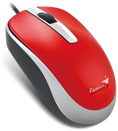 Genius Egér - DX-120 (Vezetékes, 1000 DPI, 3 gomb, USB, piros) 1 Genius Egér - DX-120 (Vezetékes, 1000 DPI, 3 gomb, USB, piros)