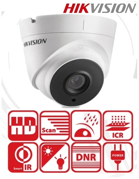 Hikvision 4in1 Analóg turretkamera - DS-2CE56D0T-IT3F (2MP, 2,8mm, kültéri, EXIR40m, D&N(ICR), IP66, DNR)
