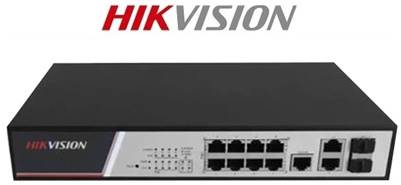 Hikvision Switch PoE - DS-3E2310P (8 port 100Mbps, 125W, 2 port 1000Mbps combo, menedzselhető) 1 Hikvision Switch PoE - DS-3E2310P (8 port 100Mbps, 125W, 2 port 1000Mbps combo, menedzselhető)