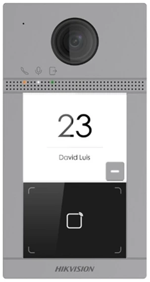 Hikvision IP kaputelefon - DS-KV8113-WME1/FLUSH (2MP, kültéri egység, 1 lakásos, IP65, IR, I/O, wifi, Mifare)