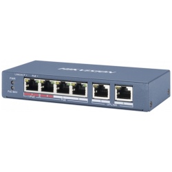 Hikvision Switch PoE - DS-3E0106P-E/M (4 port 100Mbps, 45W, 2xRJ45 100Mbps)