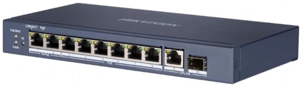 Hikvision Switch PoE - DS-3E0510HP-E (8 port 1000Mbps, 110W, 1xRJ45 1000Mbps, 1xSFP 1000Mbps) 1 Hikvision Switch PoE - DS-3E0510HP-E (8 port 1000Mbps, 110W, 1xRJ45 1000Mbps, 1xSFP 1000Mbps)