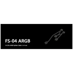 ID-Cooling RGB elosztó - FS-04 ARGB (1 db bemenet ,4 dbkimenet 3pin PWM)