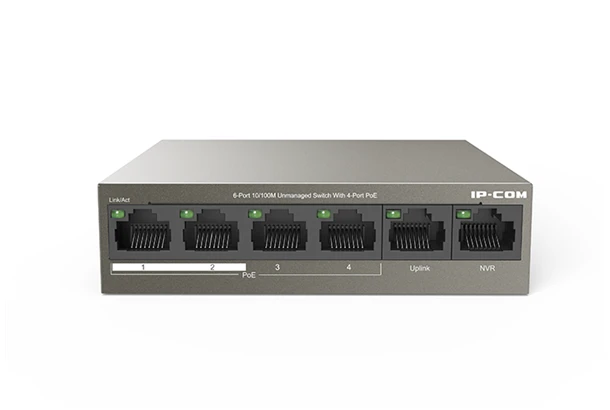 IP-COM Switch PoE - F1106P-4-63W (6x100Mbps; 4 af/at PoE port; 58W) 1 IP-COM Switch PoE - F1106P-4-63W (6x100Mbps; 4 af/at PoE port; 58W)
