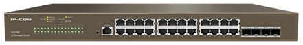 IP-COM Switch Vezérelhető - G3328F (24x1Gbps; 4x SFP; 1x console port; L2)